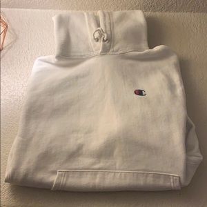White Champion Hoodie reverse weave M
